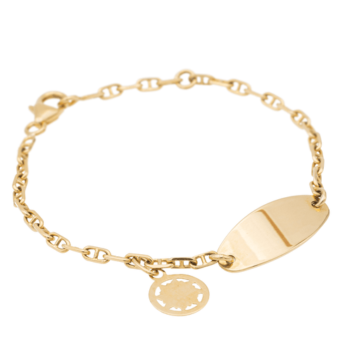 Bracelet Bracelet gourmette bébé en or jaune 18 carats 58 Facettes 997390CN