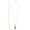 Collier Gorà - Collier à pendentif en or blanc 18 ct avec citrine et diamants 58 Facettes 9992