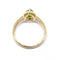Bague 56 Bague diopside poire diamants or jaune 58 Facettes