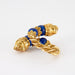 51 ZOLOTAS Ring - Yellow Gold and Lapis lazuli Lion Heads Ring 58 Facettes KZ3