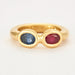 Bague 48 CHAUMET - Bague or jaune Vintage Saphir et Rubis 58 Facettes DV0498-1