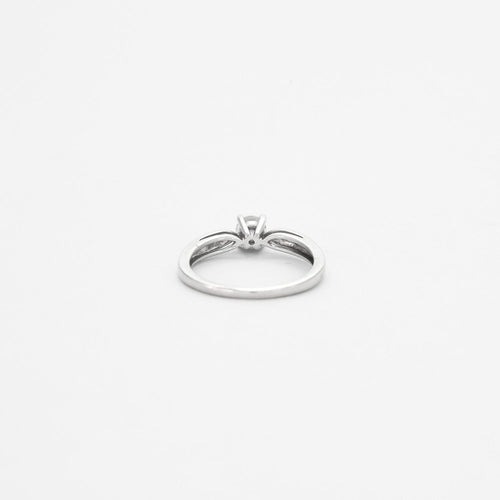 Bague 51 Bague solitaire en or gris 58 Facettes DV0504-4