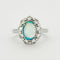 Bague 54 Bague Marguerite Opale et Diamants 58 Facettes DV0538-1