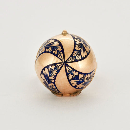 Bague 55 Rare Bague à poison en or jaune et émail 58 Facettes DV0539 - 1