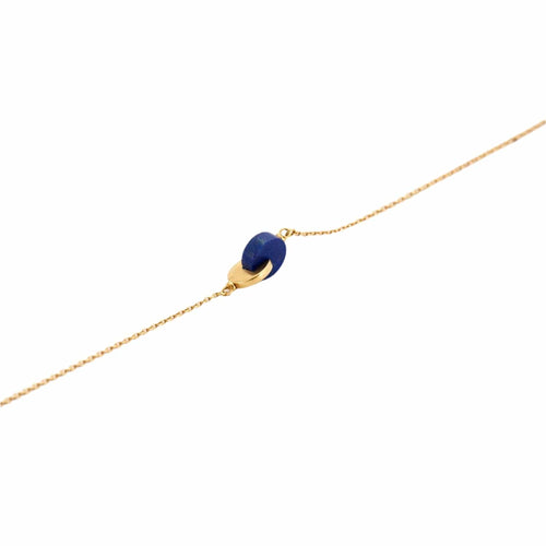 Collier Fin Collier en or jaune et Lapis-Lazuli 58 Facettes DV0534-16