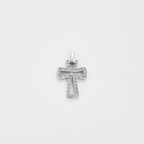 Pendentif en or gris et  diamant