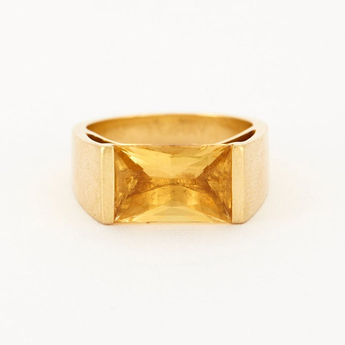 Bague 54 Poiray Bague POIRAY - Bague en or et citrine 58 Facettes DV1817-2