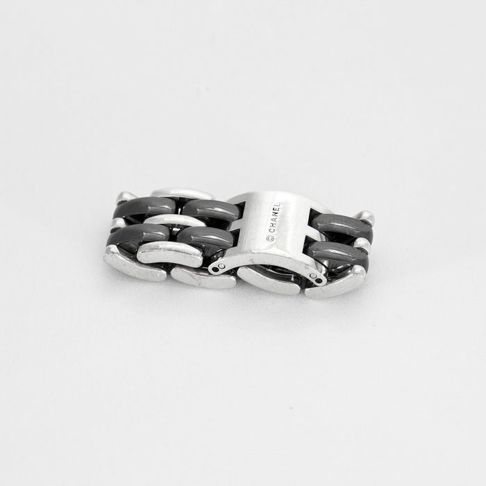 CHANEL - ULTRA - GM - Bague en or gris et céramique noire 58 Facettes DV0502-3