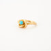 Bague Bague or jaune turquoise 58 Facettes DV0555-1