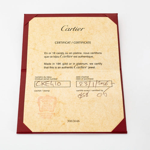 Bague 56 CARTIER - Alliance or jaune 58 Facettes DV0553-1-56