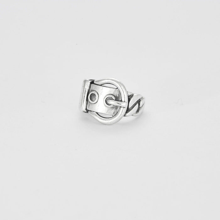 Bague 50.5 HERMES - Bague Ceinture en argent. 58 Facettes DV1197-2