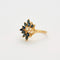 Bague 54 Bague or jaune saphirs et diamants 58 Facettes DV0569-9