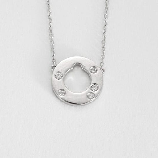 Dinh Van Cible - Collier en or gris et diamants