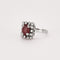 Bague Bague en platine, or gris et rubis, diamants 58 Facettes DV2027-1