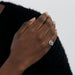 50 MAUBOUSSIN ring - Palazzo Portofino- White gold ring, diamonds and black lacquer 58 Facettes DV2415-2
