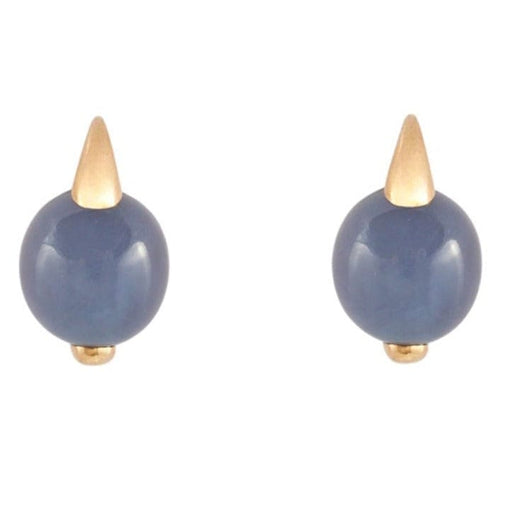 Boucles d'oreilles POMELLATO - Boucles d'Oreilles "Luna", Calcédoine Bleue 58 Facettes DV0390-1