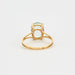 Ring 50 Aquamarine Ring 58 Facettes DV0588-4