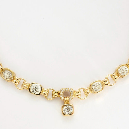 Collier Collier en or jaune et diamants 58 Facettes DV0587-1