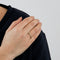 Bague 56 Alliance demi-tour or jaune et diamants 58 Facettes DV0599-1