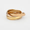 Bague 54 Cartier - Bague Trinity 3 ors 58 Facettes DV0595-1