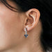 Earrings White gold, sapphires and diamond earrings 58 Facettes DV0597-3