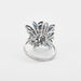 Bague 54 Bague cluster - or gris, saphirs et diamants 58 Facettes DV0597-4