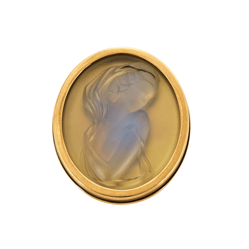 Brooch Lalique brooch - gold plated 58 Facettes DV0581-4