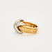 Bague 49 Tiffany - Bague Schlumberger - Platine or jaune et diamants 58 Facettes DV2674-1