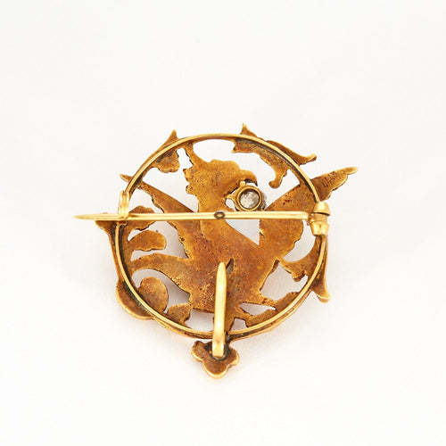 Broche Broche Chimère en or jaune et diamant 58 Facettes DV0586-3