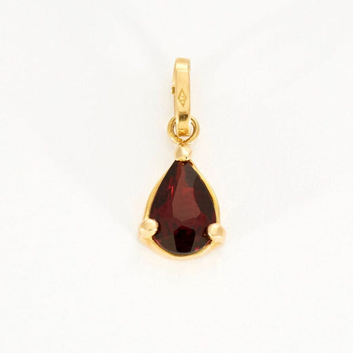 Yellow gold and garnet pendant necklace 58 Facettes DDV2428-5