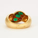 Ring 50 Yellow gold, emerald and diamond bangle ring. 58 Facettes DV2156-1