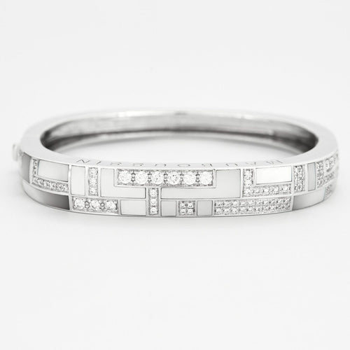 Bracelet 17 MAUBOUSSIN - Belle de jour - Bracelet manchette sertie de diamants et nacre 58 Facettes DV0610-1