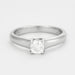 Bague 47 TIFFANY - Bague solitaire Lucida platine et diamants 58 Facettes DV2871-2