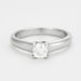 47 TIFFANY ring - Lucida platinum and diamond solitaire ring 58 Facettes DDV2871-2