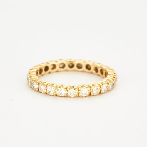 Bague 52 Alliance en or jaune et diamants 58 Facettes DV0613-1