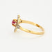 Ring 58 Tourbillon Ring - Synthetic ruby ​​and diamonds 58 Facettes DV0608-1