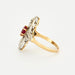 Ring 53 Marquise ring - Ruby and diamonds 58 Facettes DV0608-7
