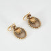 Pair of Palmette earrings in yellow gold and pearls 58 Facettes DV617-2