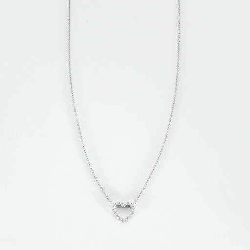 Collier Tiffany & Co - Métro cœur - Collier or blanc et diamants 58 Facettes DV2795-8