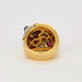 Ring 53 Ball ring set with a ruby, sapphire and diamonds 58 Facettes DV0090-2