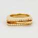 Ring 52 Modernist ring in yellow gold and diamonds 58 Facettes DV0090-3