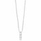 Collier Chaîne et pendentif en or gris, trois diamants. 58 Facettes DV0617-1