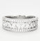 Bague 59 Bague bandeau en or gris et diamants. 58 Facettes DV2969-1
