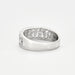 Ring 59 Band ring in white gold and diamonds. 58 Facettes DV2969-1