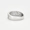 Bague 59 Bague bandeau en or gris et diamants. 58 Facettes DV2969-1