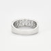 Ring 59 Band ring in white gold and diamonds. 58 Facettes DV2969-1
