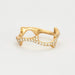 51 Dior ring - Bois de rose ring in yellow gold paved with diamonds 58 Facettes DV0624-3