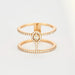 Messika ring - Glam'Azone ring in yellow gold and diamonds 58 Facettes DV0624-2