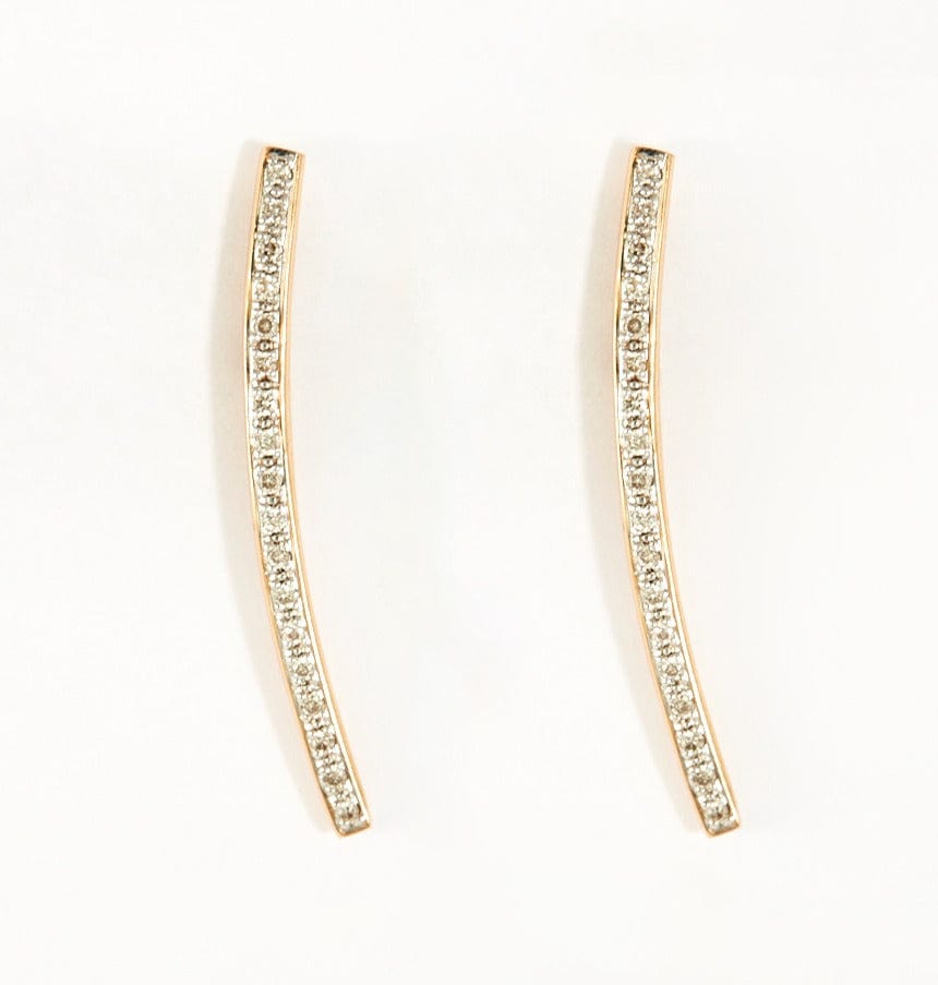 Paire De Boucles D'oreilles En Or Blanc Et Diamants - Bijou D'occasion, Style Intemporel