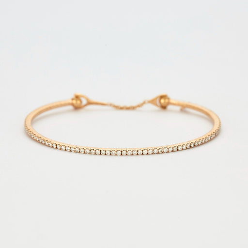 Bracelet Messika - Skinny Bracelet en or rose et serti de diamants 58 Facettes DV0624-1